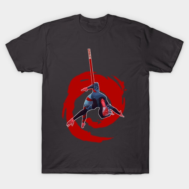 Aerialist, Blood Moon T-Shirt by paintedmonk